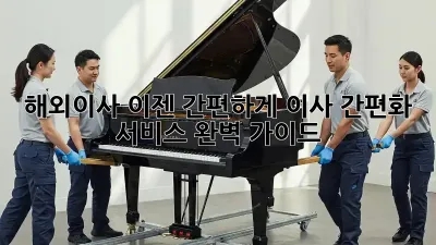 해외이사, 이젠 간편하게! 이사 간편화 서비스 완벽 가이드